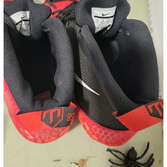 Nike Force Zoom Trout 5 Baseball Cleats Red Black Metal Mens Size 15 NEW 856 - Picture 7 of 9